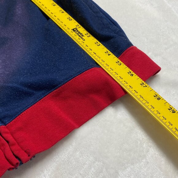 Superman Man Of Steel Hooded Jacket Medium DC Comics Blue & Red Cotton Polyester - Picture 8 of 9